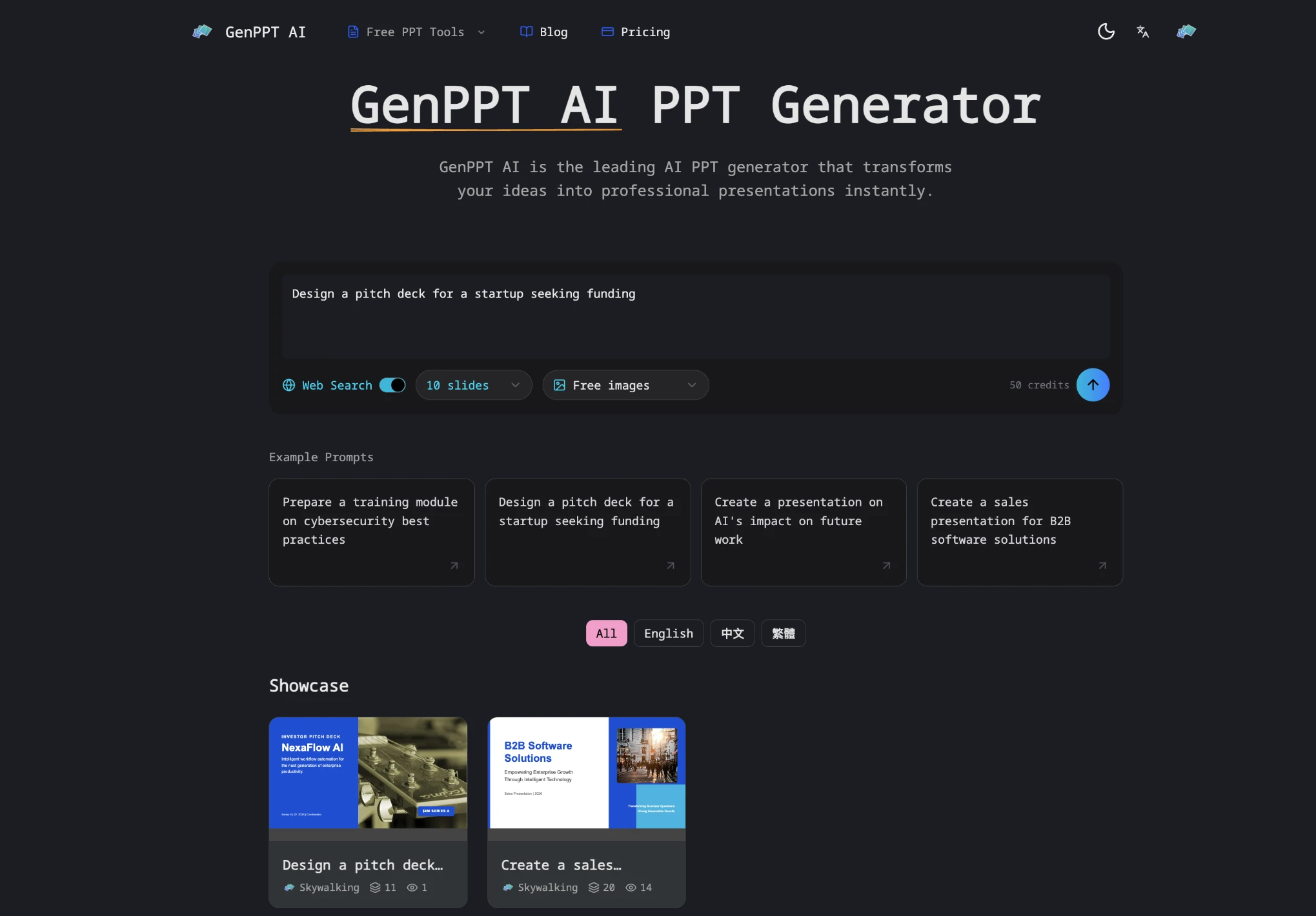 Gamma AI PPT Generator